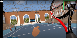 Game chơi Tennis với kính VR
